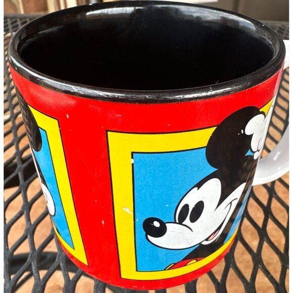 Disney's Mickey Mouse Multicolored Novelty Ceramic Mug 12 oz. 4" Tall - Picture 5 of 15
